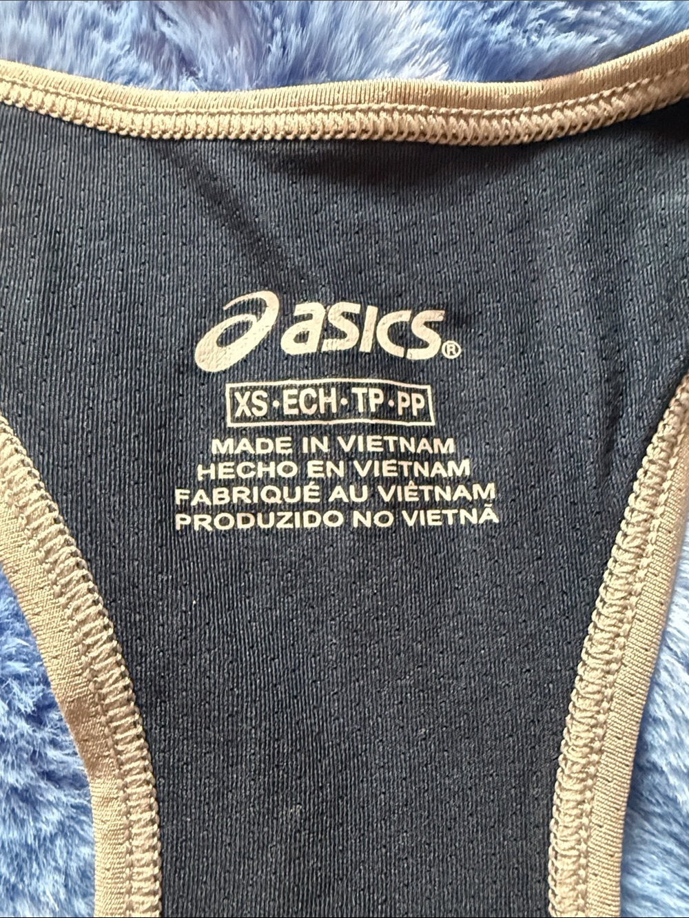 ASICS Navy Performance Tank Top - Picture 4 of 4
